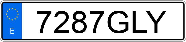 Numer rejestracyjny 7287GLY posiada VOLKSWAGEN PASSAT