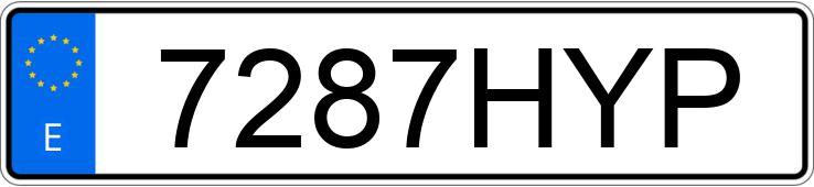 Numer rejestracyjny 7287HYP posiada BMW X1