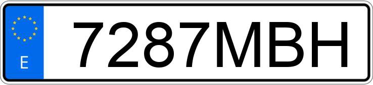 Registreringsnummeret 7287MBH har BMW SERIE 2