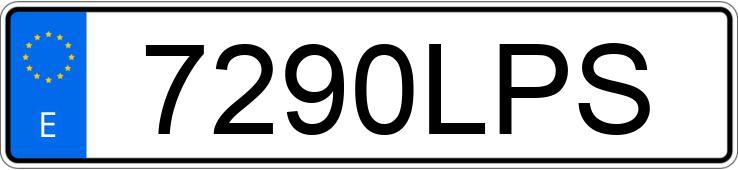 Numer rejestracyjny 7290LPS posiada PIAGGIO VESPA 125