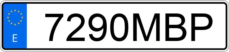 Numer rejestracyjny 7290MBP posiada SEAT IBIZA