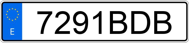 Numer rejestracyjny 7291BDB posiada BMW SERIE 3