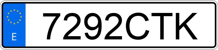 Numer rejestracyjny 7292CTK posiada YAMAHA XP 500