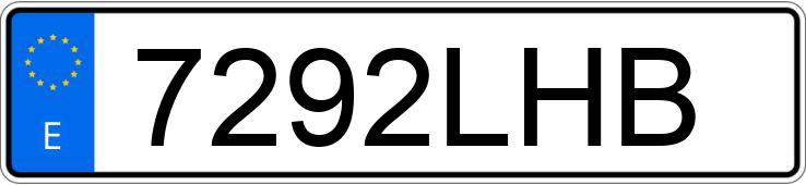 Numer rejestracyjny 7292LHB posiada RENAULT MEGANE