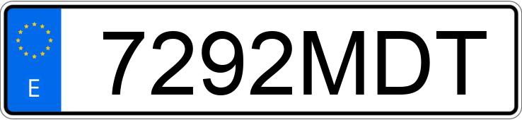 Numer rejestracyjny 7292MDT posiada VOLKSWAGEN TOUAREG