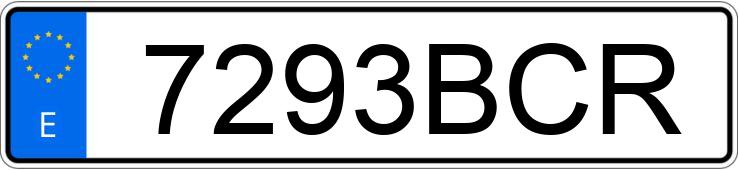 Numer rejestracyjny 7293BCR posiada OPEL ASTRA