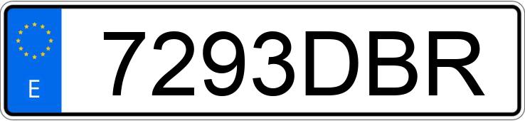 Numer rejestracyjny 7293DBR posiada CITROEN XSARA