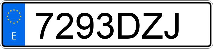 Numer rejestracyjny 7293DZJ posiada CITROEN C4