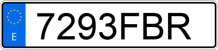 Numer rejestracyjny 7293FBR posiada OPEL VECTRA