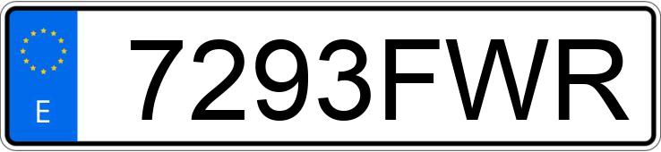 Numer rejestracyjny 7293FWR posiada SEAT LEON
