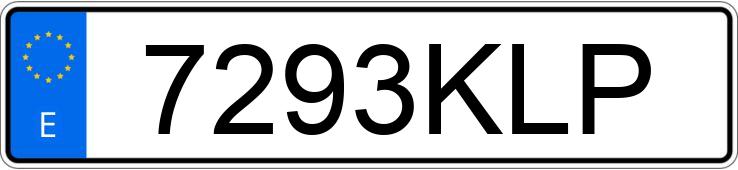 Numer rejestracyjny 7293KLP posiada DACIA LODGY