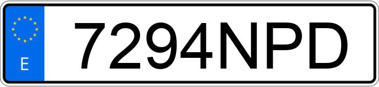 Die Registrierungsnummer 7294NPD hat SKODA KAROQ