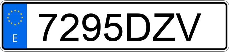 Numer rejestracyjny 7295DZV posiada VOLVO S60