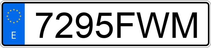 El número de registro 7295FWM tiene OPEL ZAFIRA