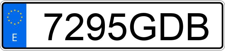 Numer rejestracyjny 7295GDB posiada MAZDA MAZDA6