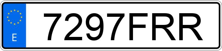 Numer rejestracyjny 7297FRR posiada MERCEDES SLK (170-171)