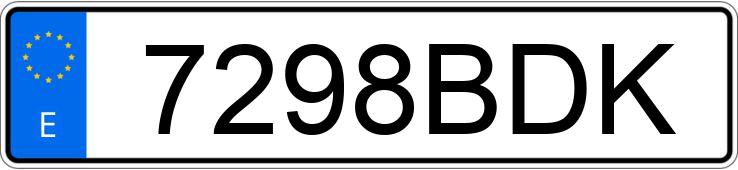 Numer rejestracyjny 7298BDK posiada SEAT IBIZA