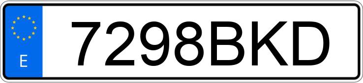 Numer rejestracyjny 7298BKD posiada BMW SERIE 3