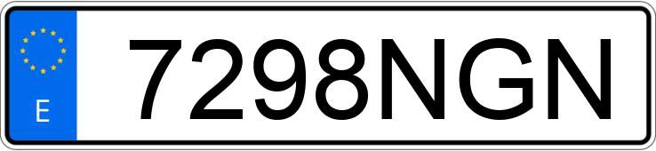 Numer rejestracyjny 7298NGN posiada SEAT IBIZA