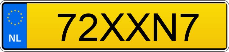 Numer rejestracyjny 72XXN7 posiada VOLKSWAGEN GOLF