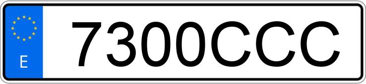 Numer rejestracyjny 7300CCC posiada SEAT TOLEDO