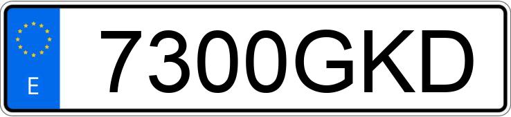 Numer rejestracyjny 7300GKD posiada RENAULT MEGANE