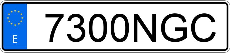 Numer rejestracyjny 7300NGC posiada DAF XG