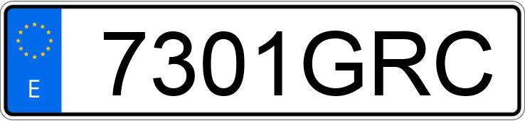 Numer rejestracyjny 7301GRC posiada MAZDA MAZDA3