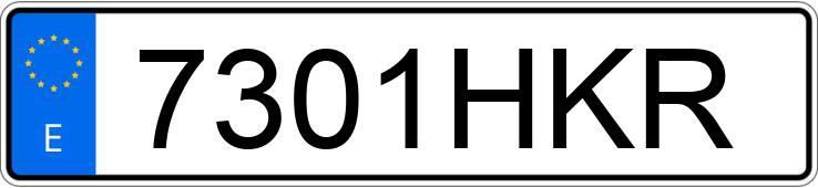 Numer rejestracyjny 7301HKR posiada NISSAN NV 400