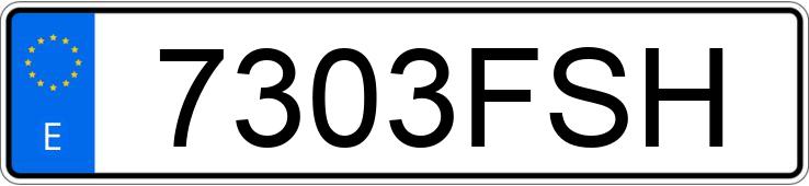 Le numéro d’enregistrement 7303FSH a PEUGEOT 307