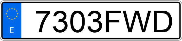 Numer rejestracyjny 7303FWD posiada SEAT CORDOBA