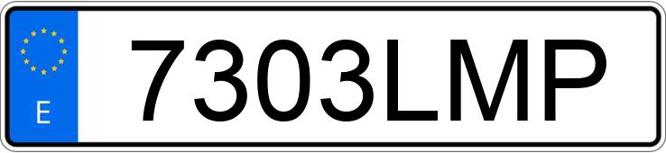 Numer rejestracyjny 7303LMP posiada MERCEDES SPRINTER
