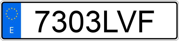 Numer rejestracyjny 7303LVF posiada VOLVO XC90