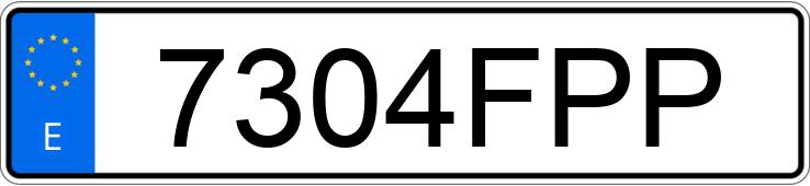 Numer rejestracyjny 7304FPP posiada CITROEN C4
