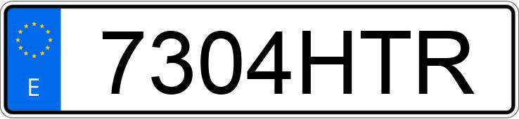 Numer rejestracyjny 7304HTR posiada FORD B-MAX