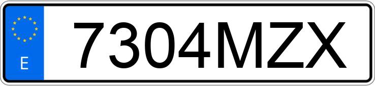 Numer rejestracyjny 7304MZX posiada VOLKSWAGEN GOLF