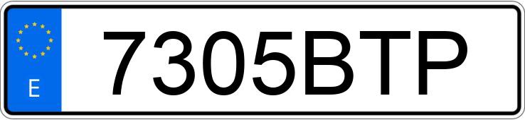 Numer rejestracyjny 7305BTP posiada HYUNDAI COUPE