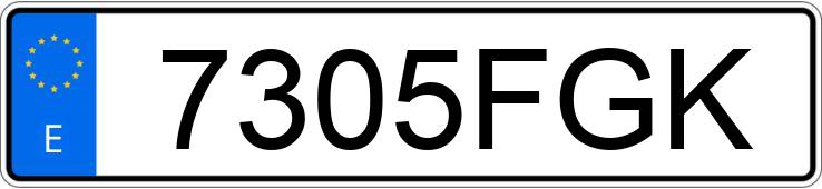 Numer rejestracyjny 7305FGK posiada VOLKSWAGEN GOLF PLUS