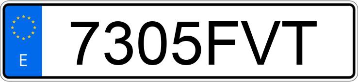 Numer rejestracyjny 7305FVT posiada AUDI A4