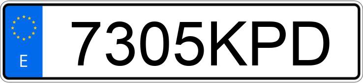 Numer rejestracyjny 7305KPD posiada MERCEDES GLK (204)
