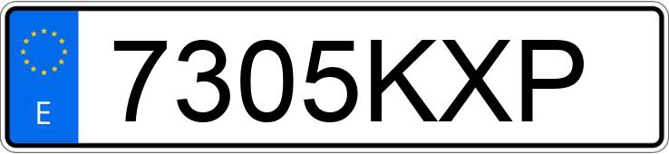 Numer rejestracyjny 7305KXP posiada OPEL ASTRA