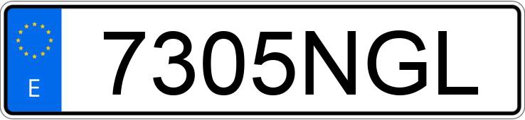 Numer rejestracyjny 7305NGL posiada AUDI A5