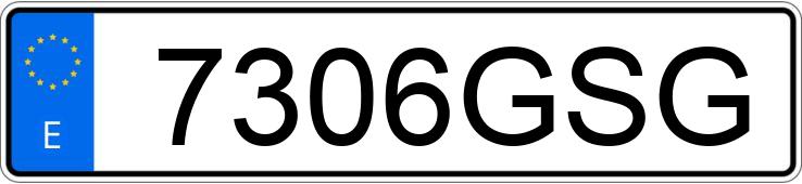 Numer rejestracyjny 7306GSG posiada AUDI A3 SPORTBACK