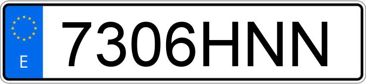 Numer rejestracyjny 7306HNN posiada FORD TOURNEO CONNECT