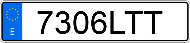 Numer rejestracyjny 7306LTT posiada RENAULT MEGANE
