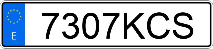 Numer rejestracyjny 7307KCS posiada AUDI Q2