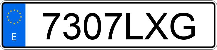 Numer rejestracyjny 7307LXG posiada BMW SERIE 3