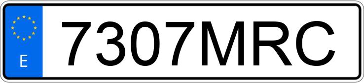 Numer rejestracyjny 7307MRC posiada VOLKSWAGEN CADDY MAXI