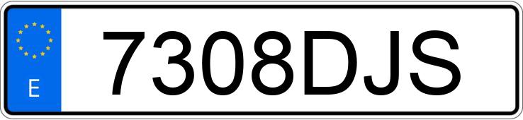 Numer rejestracyjny 7308DJS posiada PEUGEOT 307