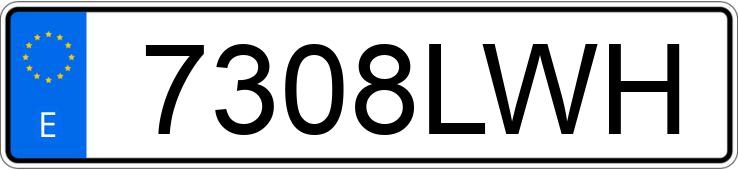 Numer rejestracyjny 7308LWH posiada PIAGGIO LIBERTY 125